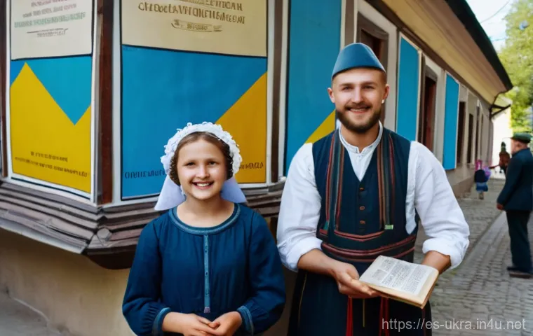 우크라이나 소비에트 연방 시기 - **"A bustling, hopeful street scene in a Ukrainian town during the 1920s, capturing the spirit of 'U...