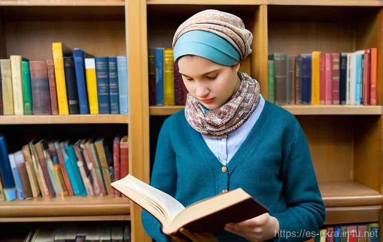 우크라이나 출신 유명 작가 - **Prompt 1: Echoes of Resilience and Shared Stories**
    "A cozy, sunlit communal library or cultur...